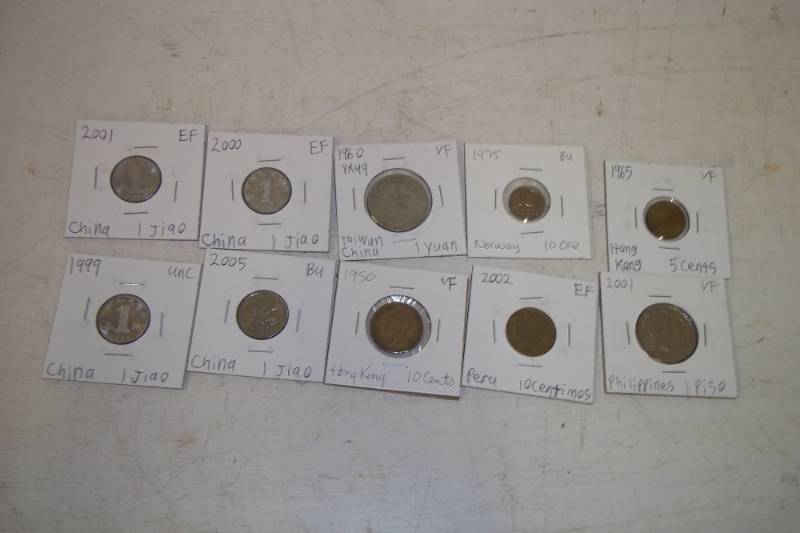 10 Foreign Coins
