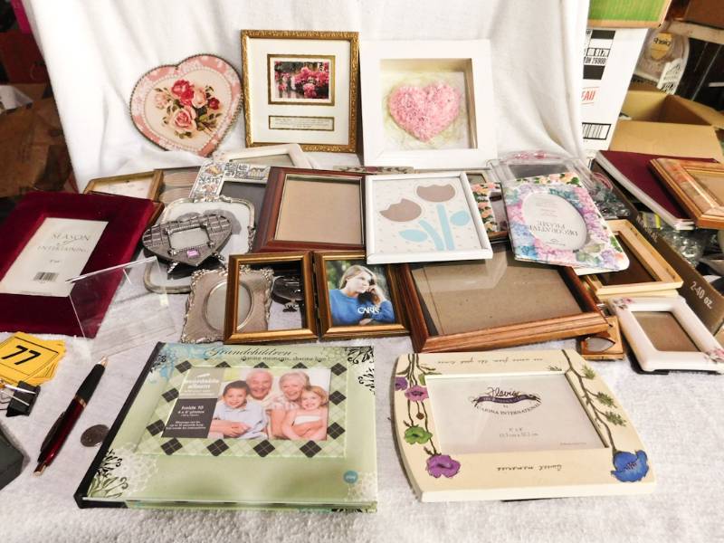 lot 77 image: large lot of smaller frames as seen please see photos