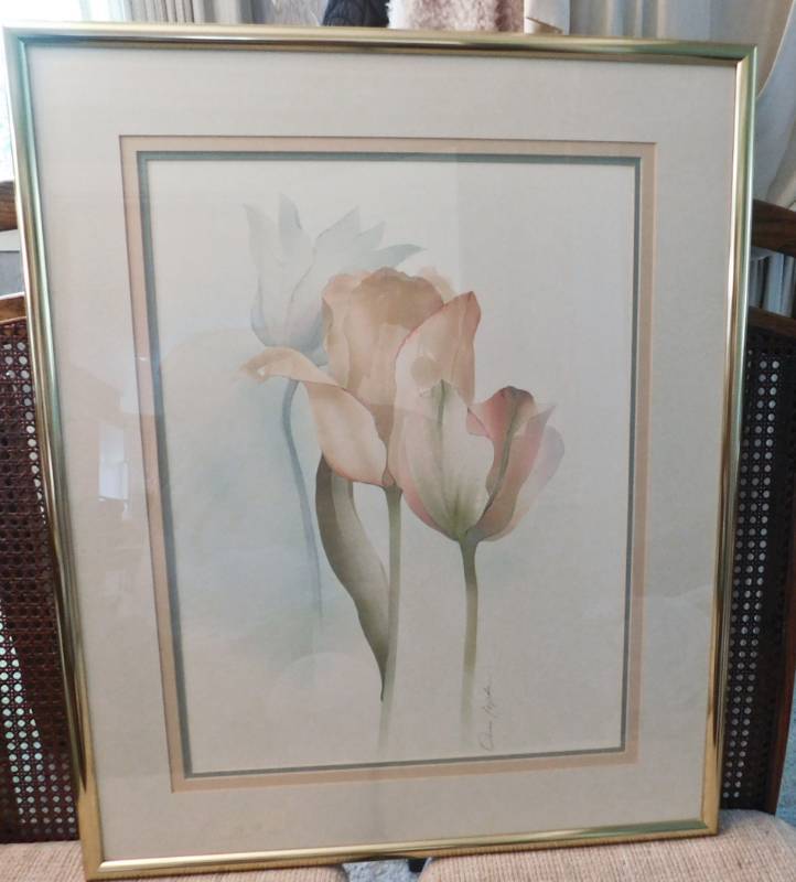 lot 24 image: Framed art contemporary artist, Oscar Tejeda