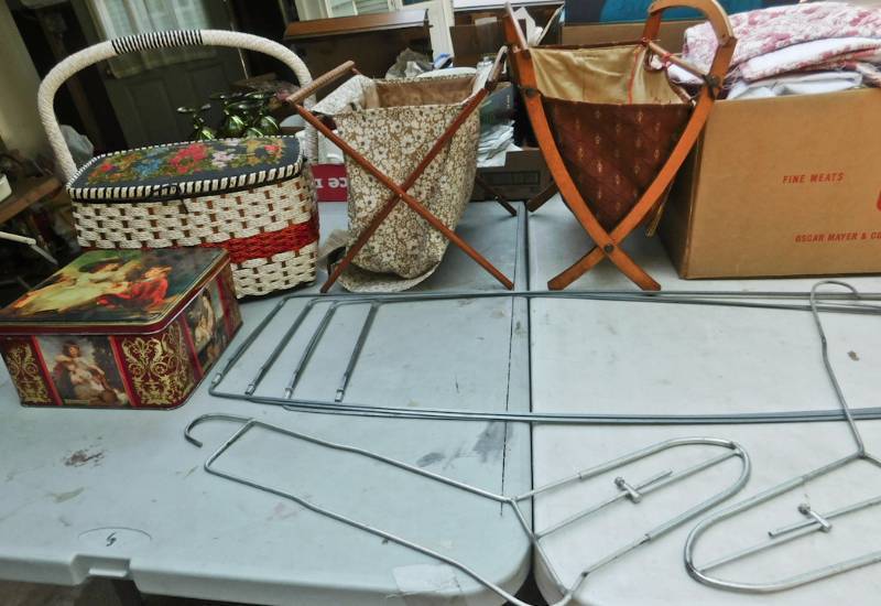 lot 114 image: vintage large sewing lot