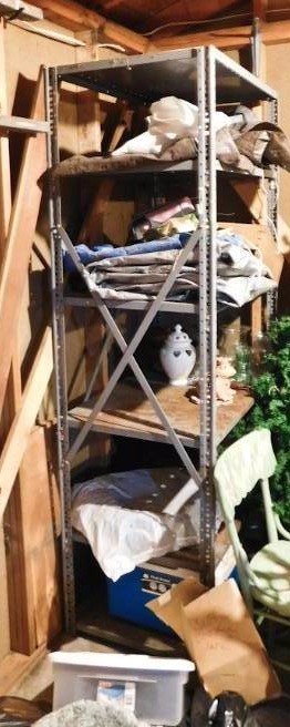 lot 248 image: Metal Shelving contents are not included