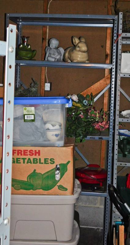 lot 250 image: Metal Shelving contents are not included
