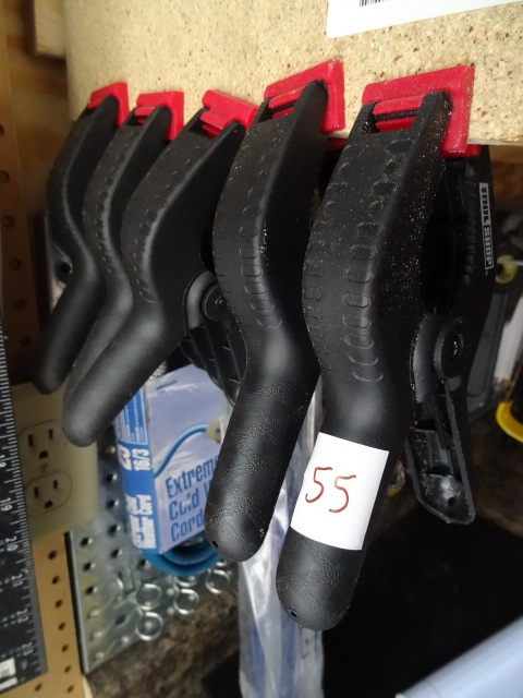 lot 55 image: 5 Tool Shop Spring Clamps