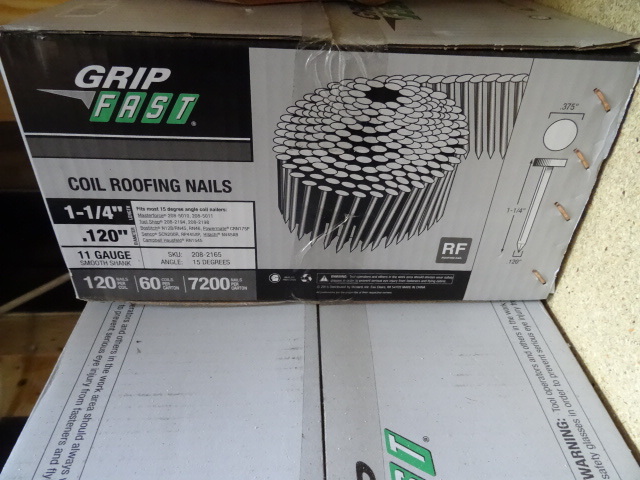lot 97 image: Grid Fast 1 14 Coiled Roofing Nails