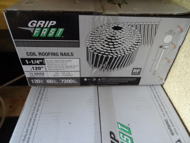 lot 99 image: Grid Fast 1 14 Coiled Roofing Nails