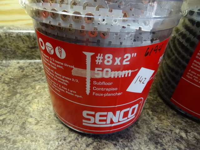 lot 142 image: Senco # 8 X 2 Screws Subfloor New