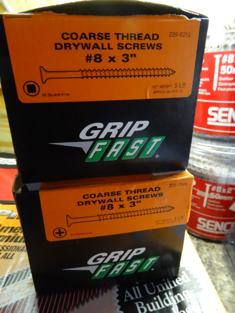 lot 148 image: 1 Box and 1 Half of 3 Drywall Screws