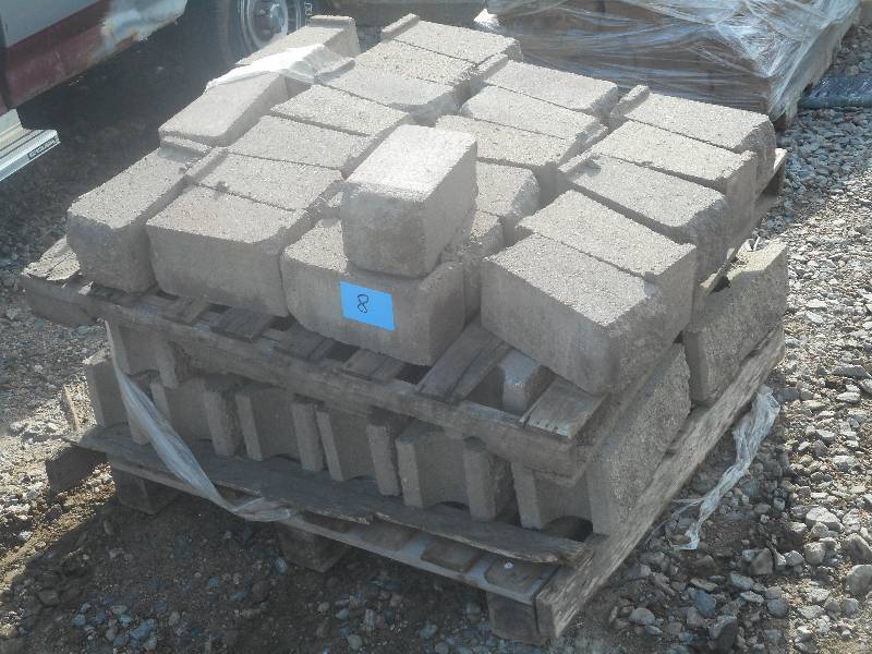 (2) Pallets Of Unused Retaining Wal...