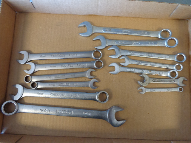 lot 13 image: Standard & Metric Wrenches