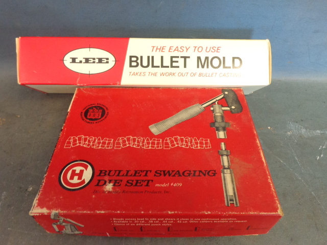 lot 67 image: Lee Bullet Mold & Swagging Die Set