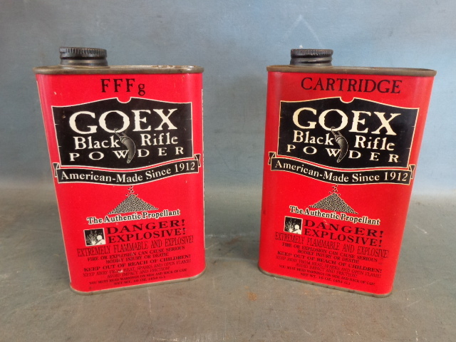 lot 102 image: 2 16oz. Goex Cans Of Black Powder