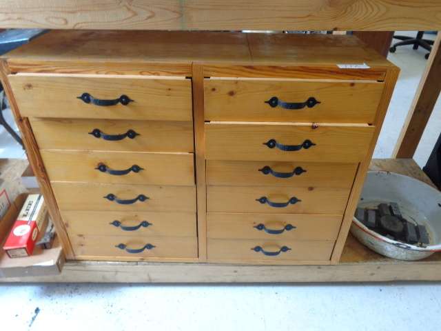 lot 116 image: Homemade Wood Storage Box