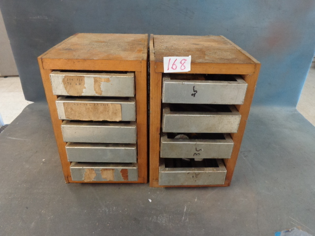 lot 168 image: 2 - 4 Drawer Wooden Organizer