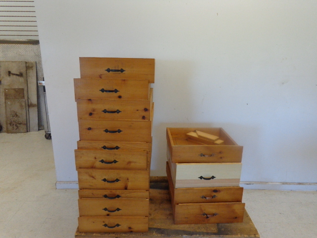 lot 206 image: 14 Wooden Drawers