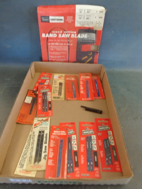 lot 230 image: Jig Saw  Blades and Band Saw