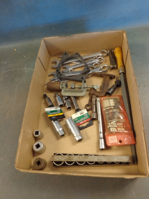 lot 301 image: Combination Wrenches, C-Clamp & More