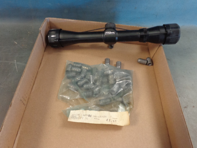 lot 305 image: Scope and Bullets