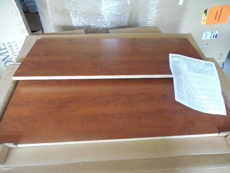 (2) MARTHA STEWART LIVING LAMINATE SHELVING