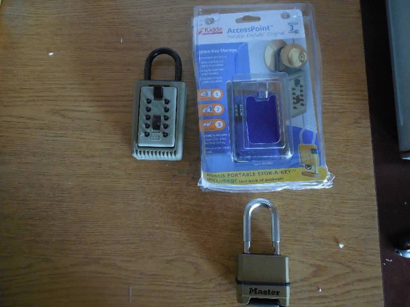 Portable AccessPoint Combination Push Button 3 Key Safe