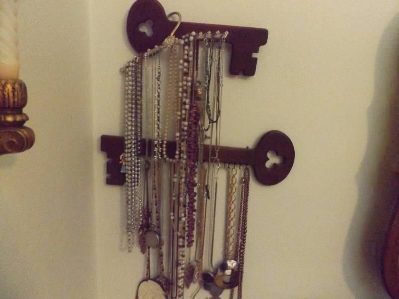 Hanging Necklace Holders and Necklaces