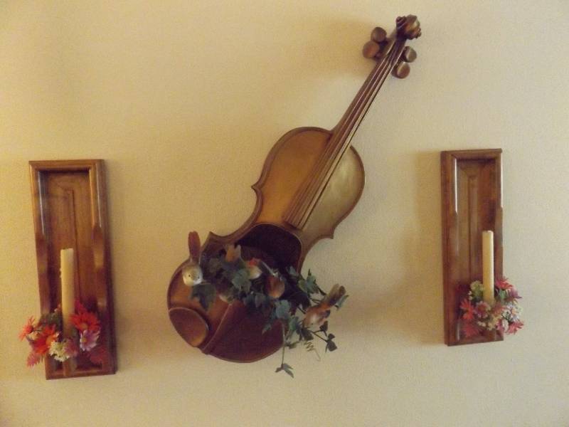 3 Piece Violin Dcor
