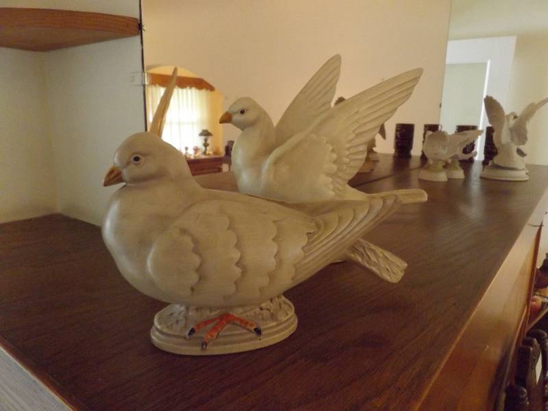 Pair of Haeger Bird Statues