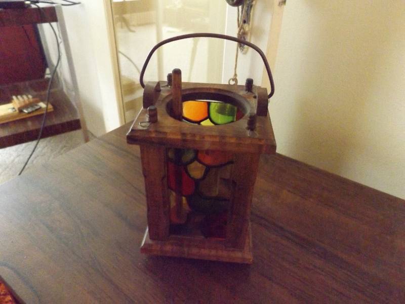 Stained Glass Candle Holder