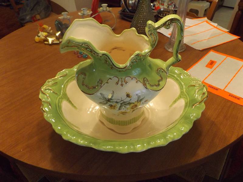 Decorative Bowl and Pitcher