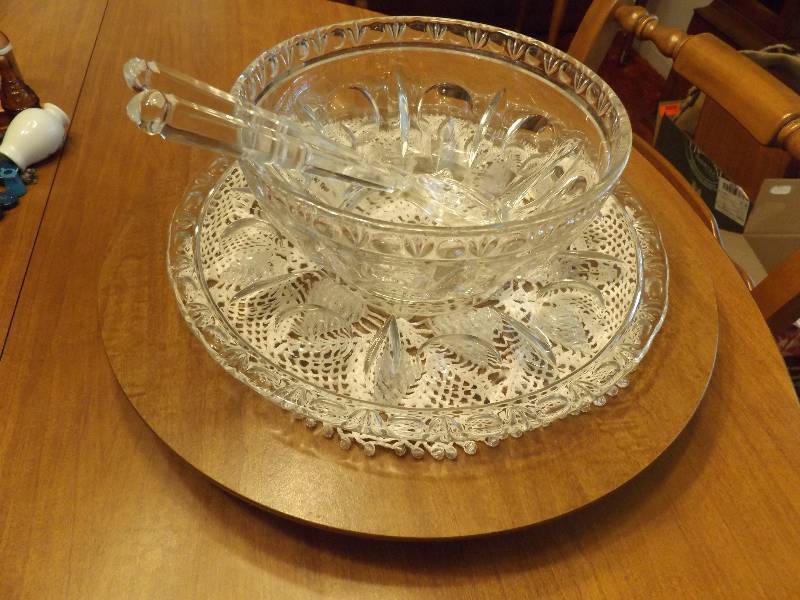 Wood Lazy Susan, Salad Serving Bowl