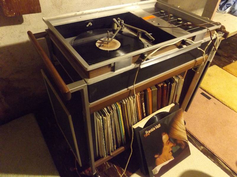 Vintage Turn Table and Records