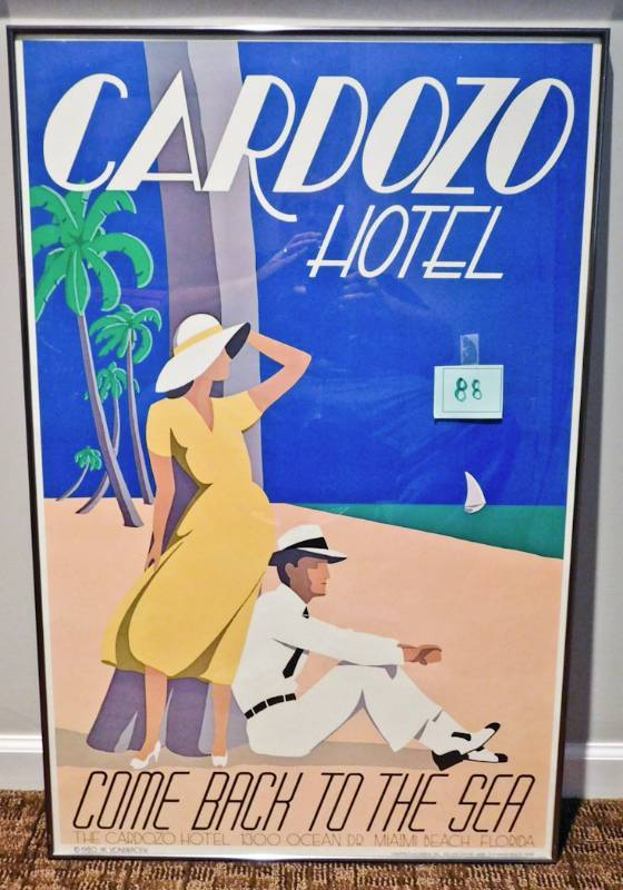 lot 88 image: Annual Art Deco Weekend Poster Framed Glass