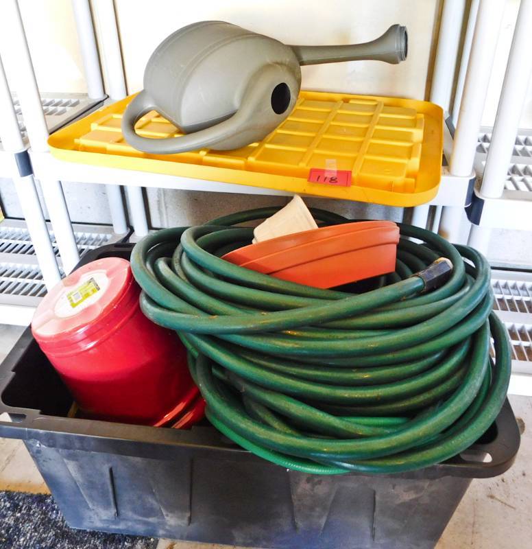 lot 118 image: lot of garden supplies