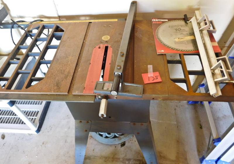 lot 135 image: Sears Craftsman 10 direct drive table saw