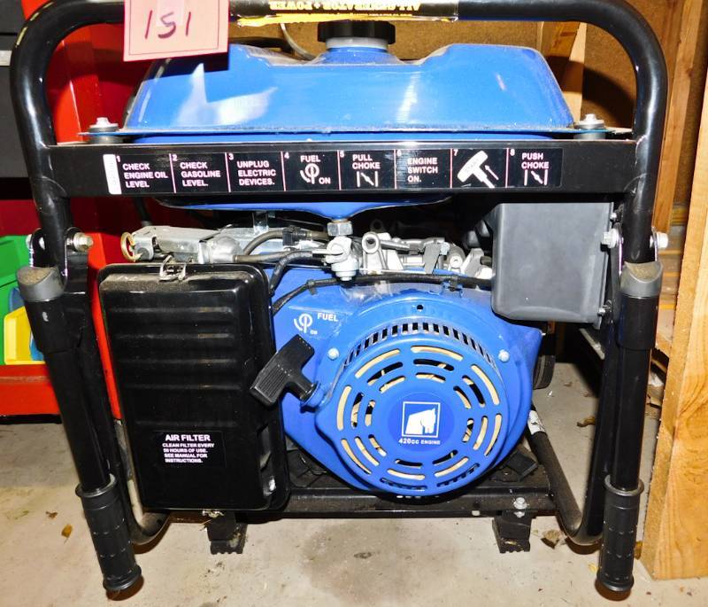 lot 151 image: Powerhorse 7000 generator only used a couple times