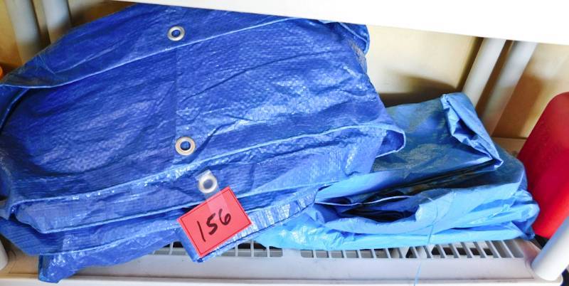 lot 156 image: group of tarps