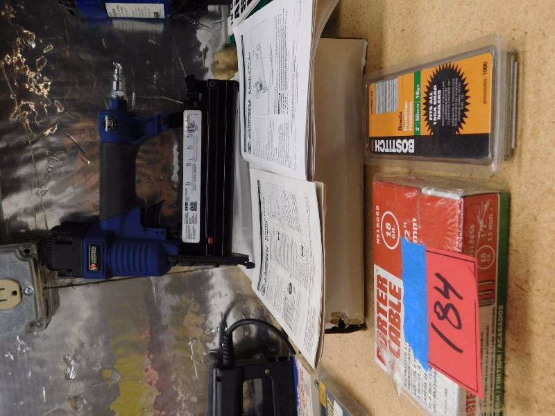 lot 184 image: Campbell Hausfeld nailerstapler and staples