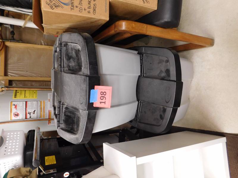 lot 198 image: utility bins garage or shop