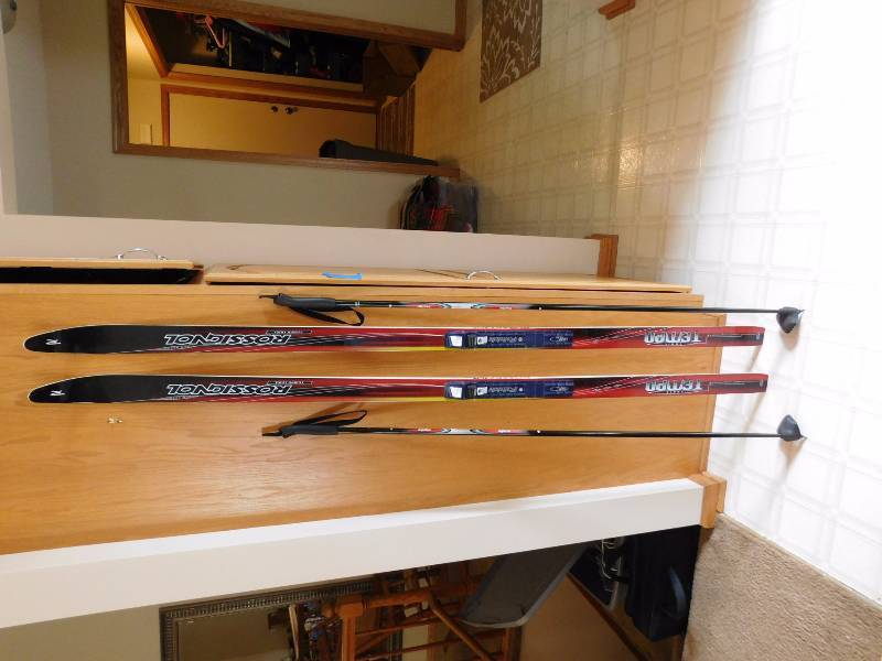 lot 244 image: Rossingnol skis and poles like new