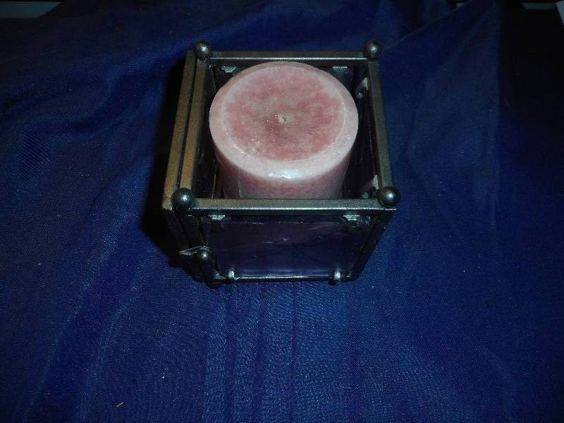 lot 53 image: METAL DRAGON FLY CANDLE HOLDER