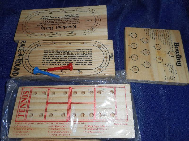 lot 101 image: WOODEN PEG GAMES