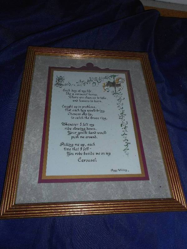 lot 113 image: RELIGIOUS SAYING PICTURE