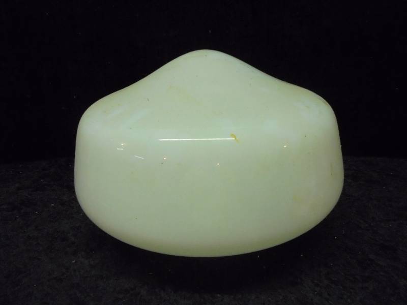 lot 41 image: Vintage Schoolhouse Milkglass Light Globe, 16