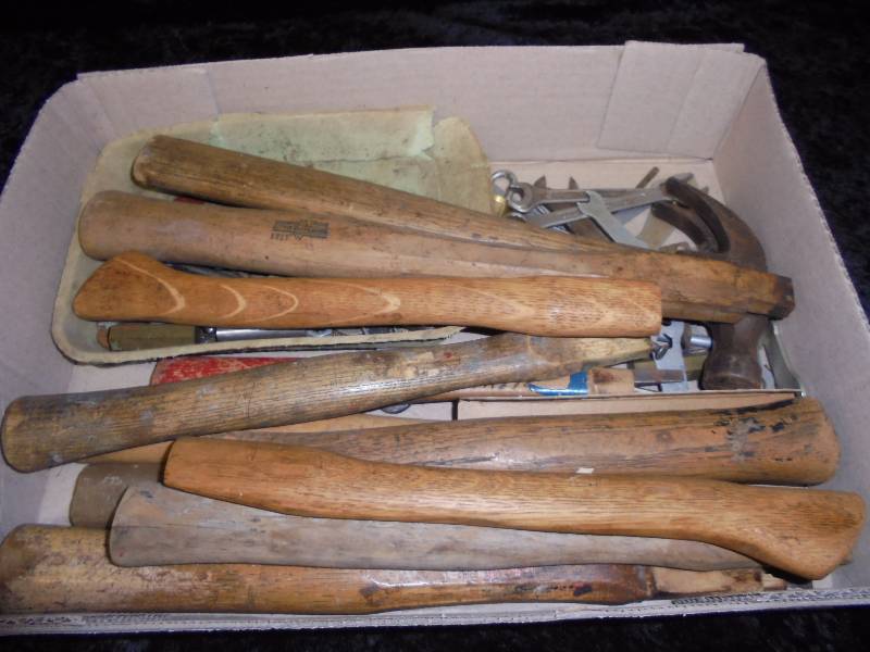 lot 93 image: Lot - Misc Hammer Handles, etc