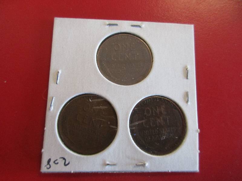 1940 P,D,S Lincoln Wheat Pennies