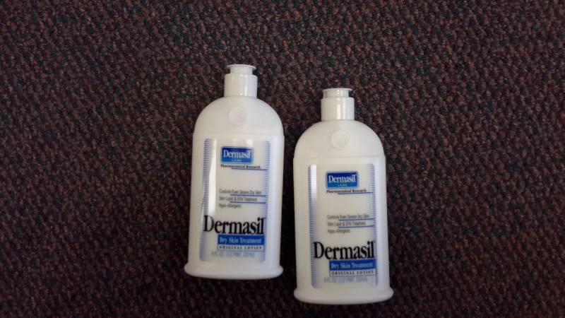 lot 19 image: dermasil dry skin treatment original lotion (lot contains 2 bottles)