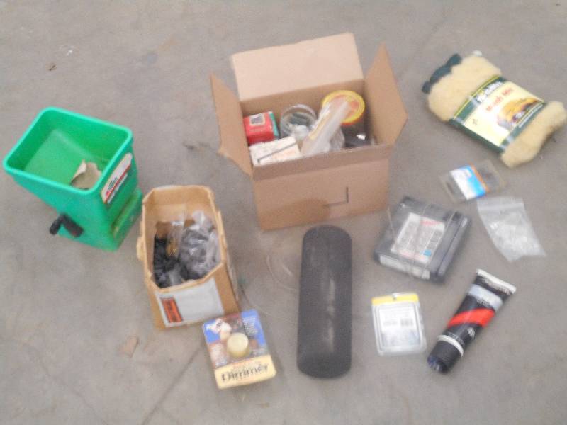 lot 46 image: Lot Of Box Of Assorted Hardware, F...