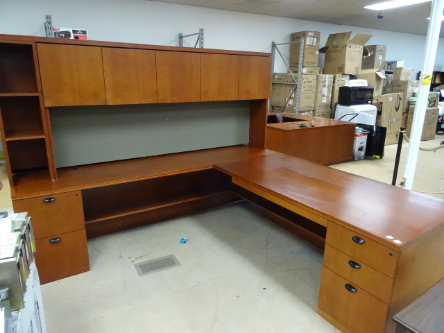 L Shaped Office Desk 7 Pieces