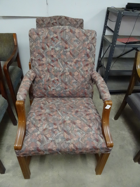 2 Matching Wood Framed Side Chairs