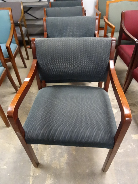 5 Matching Wood Framed Side Chairs