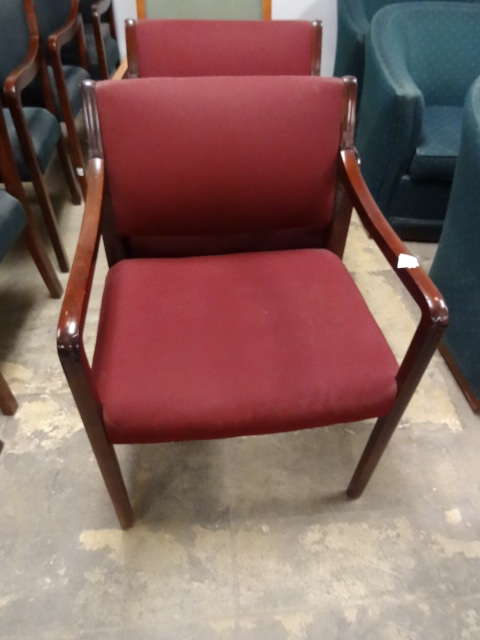 2 Matching Wood Framed Side Chairs